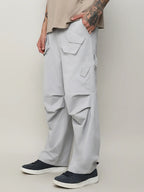 Campus Sutra Asymmetrical Parachute Trousers