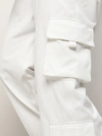 Campus Sutra Cuffed Hem Cargo Trousers