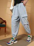 Campus Sutra Slouchy Utility Trousers