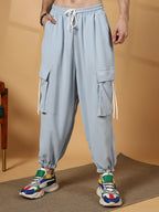 Campus Sutra Slouchy Utility Trousers