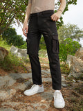 Campus Sutra Slim-Fit Utility Trousers