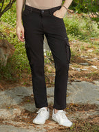 Campus Sutra Slim-Fit Utility Trousers