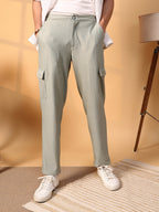 Campus Sutra Tactile Utility Trousers