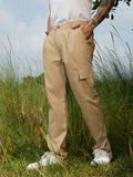 Campus Sutra Lightweight - Slim-Fit Utility Trousers
