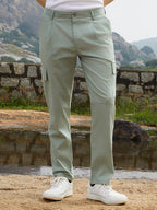 Campus Sutra Lightweight - Slim-Fit Utility Trousers