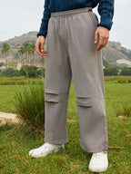 Campus Sutra Relaxed Parachute Trousers