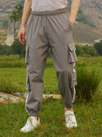 Campus Sutra Cuffed Utility Pants