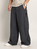 Campus Sutra Lightweight - Panelled Baggy Cargo Trousers