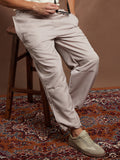 Campus Sutra Panelled Parachute Trousers