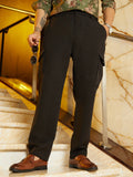 Campus Sutra Straight-Fit Cargo Trousers