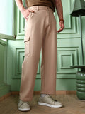 Campus Sutra Relaxed-Utility Tailored Trousers