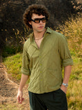 Campus Sutra Grid-Corduroy Shirt