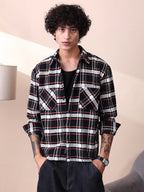 Campus Sutra Halo-Check Utility Shacket