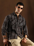 Campus Sutra Multi-Check Utility Shacket