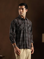 Campus Sutra Multi-Check Utility Shacket