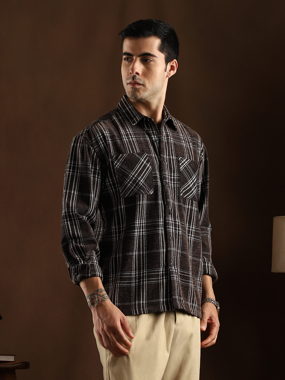 Campus Sutra Multi-Check Utility Shacket