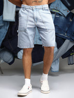 Campus Sutra Carpenter Denim Shorts