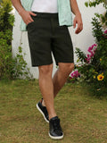 Campus Sutra Tailored Poly-Linen Shorts