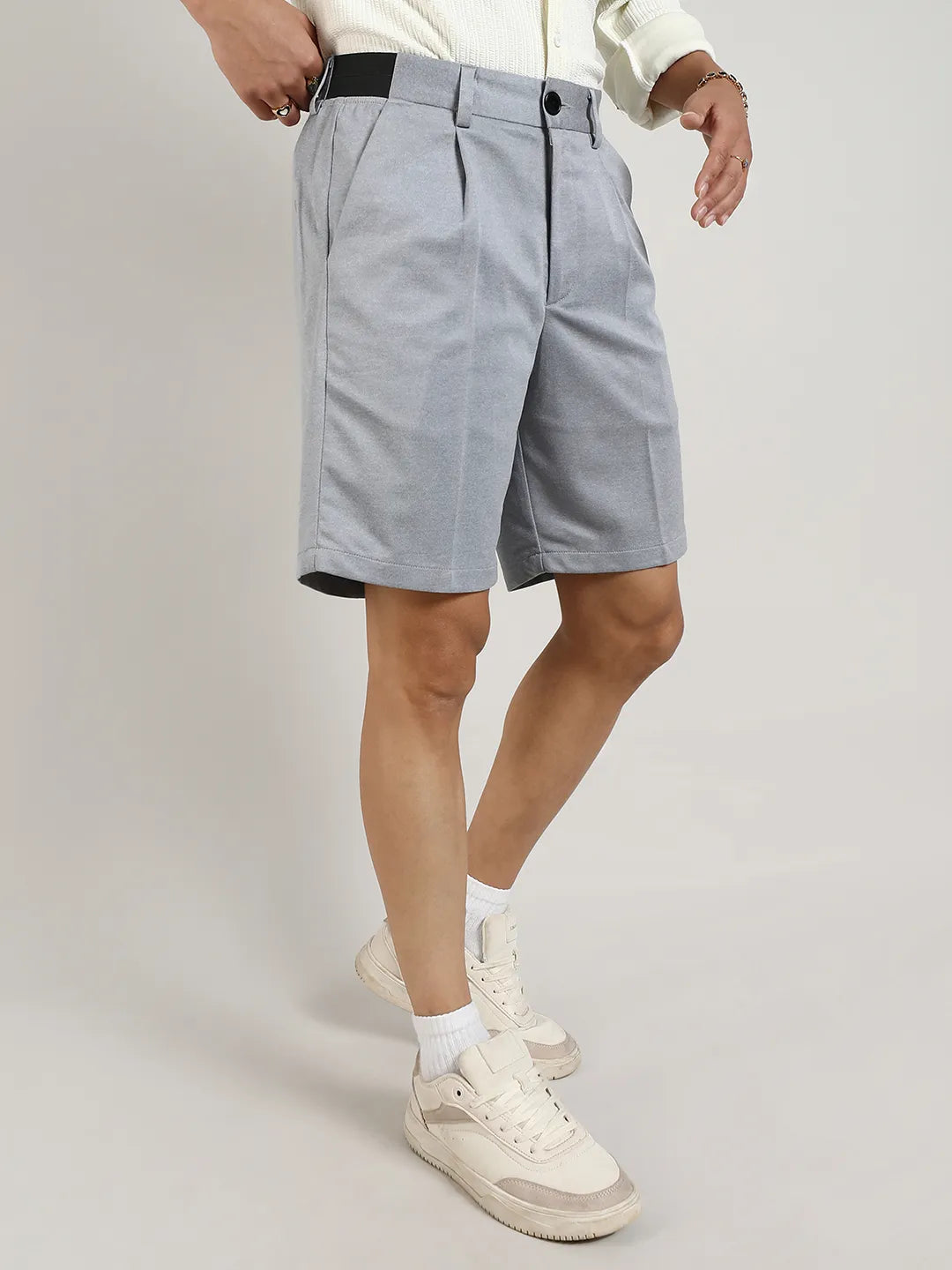 Campus Sutra Tailored Straight-Fit Shorts