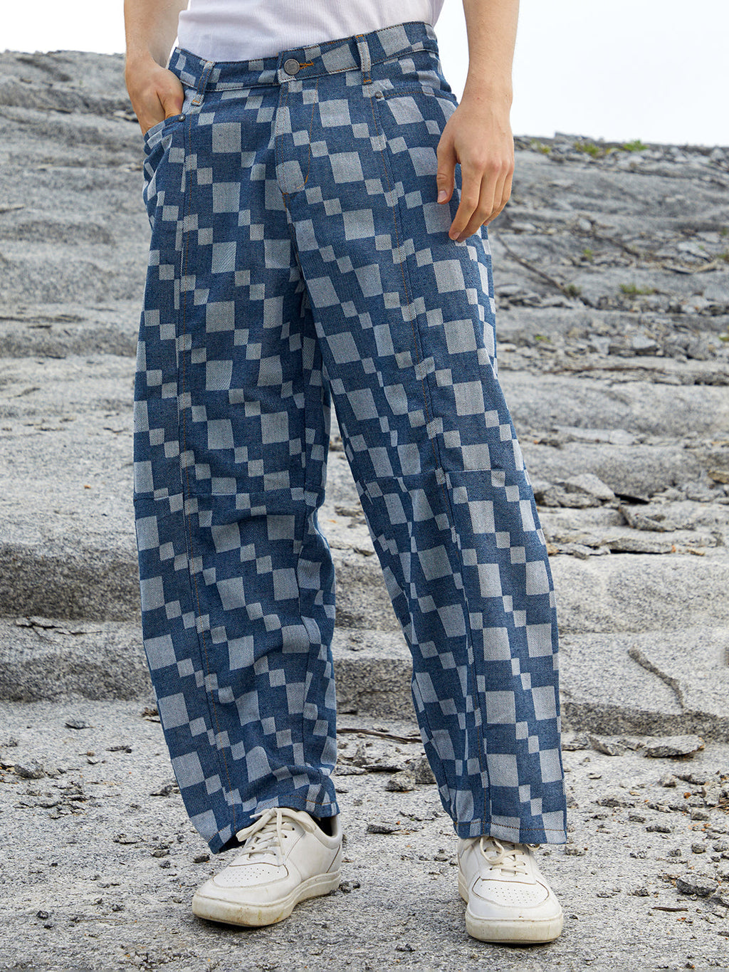 Campus Sutra Cubic Straight-Fit Denim Jeans