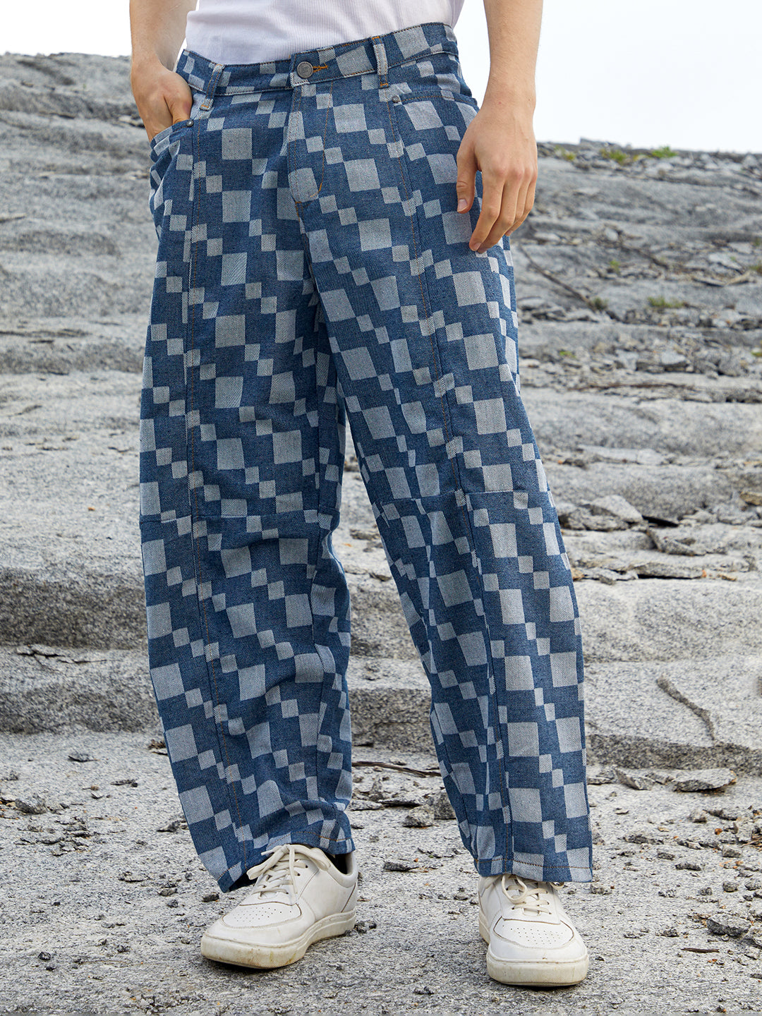 Campus Sutra Cubic Straight-Fit Denim Jeans
