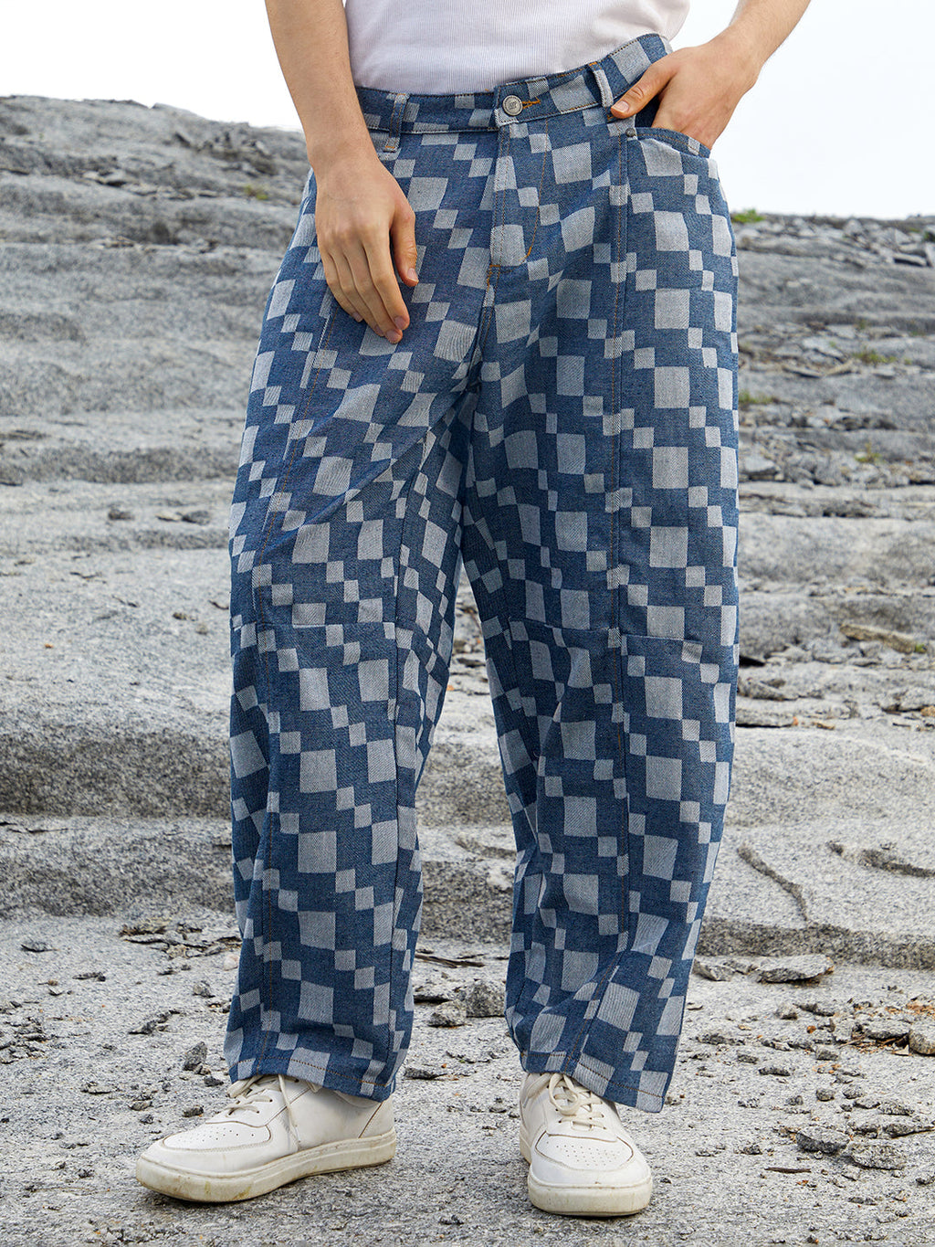 Campus Sutra Cubic Straight-Fit Denim Jeans