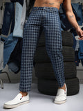 Campus Sutra Houndstooth Denim Jeans