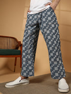 Campus Sutra Cubic Straight-Fit Denim Jeans