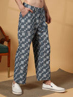 Campus Sutra Cubic Straight-Fit Denim Jeans