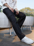 Campus Sutra Dark-Wash Cargo Denim Jeans