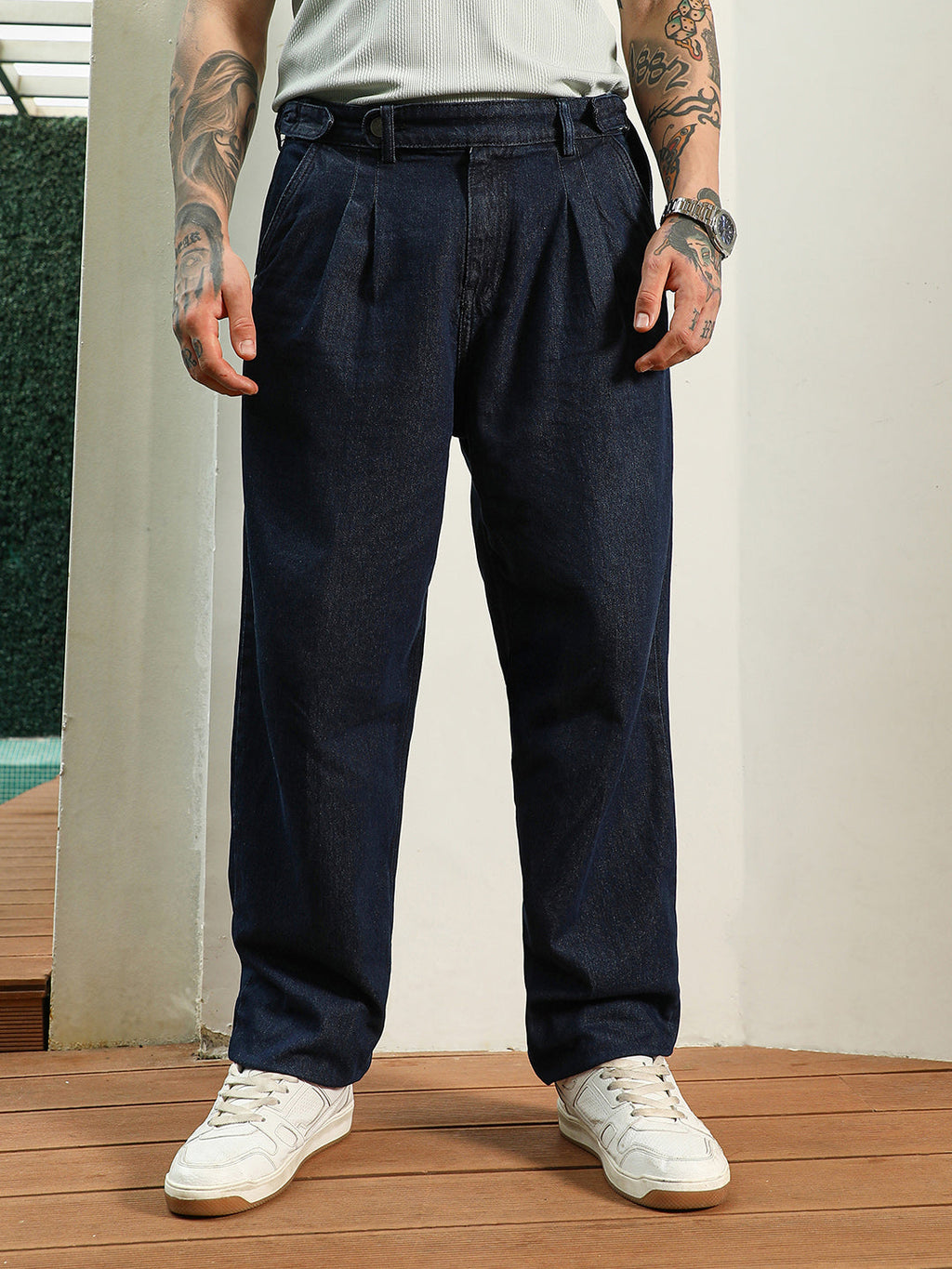 Campus Sutra Dark Indigo Denim Jeans