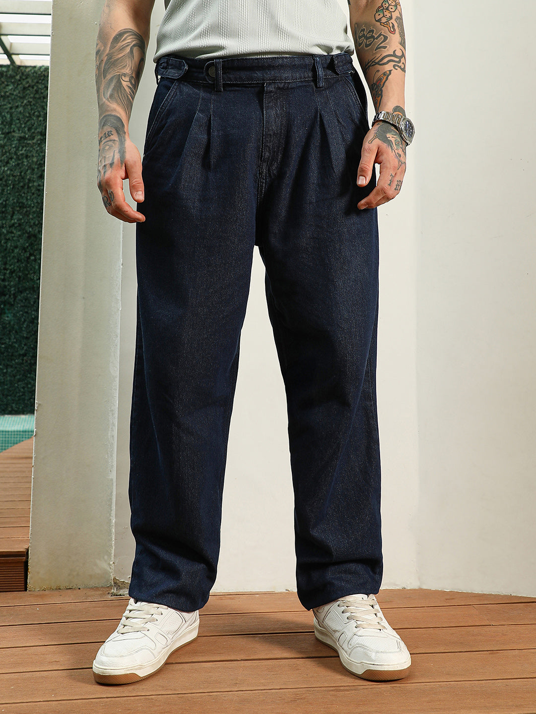 Campus Sutra Dark Indigo Denim Jeans