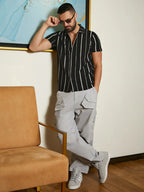 Campus Sutra Pencil Striped Shirt