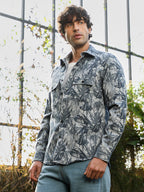 Campus Sutra Willow-Foliage Utility Shirt