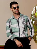 Campus Sutra Abstract Print Full Sleeve Casual Shirt