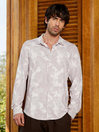 Campus Sutra Camou-Waffle Imprint Shirt