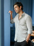 Campus Sutra Men's Slim Fit Ribbed Full Sleeve Casual Shirt