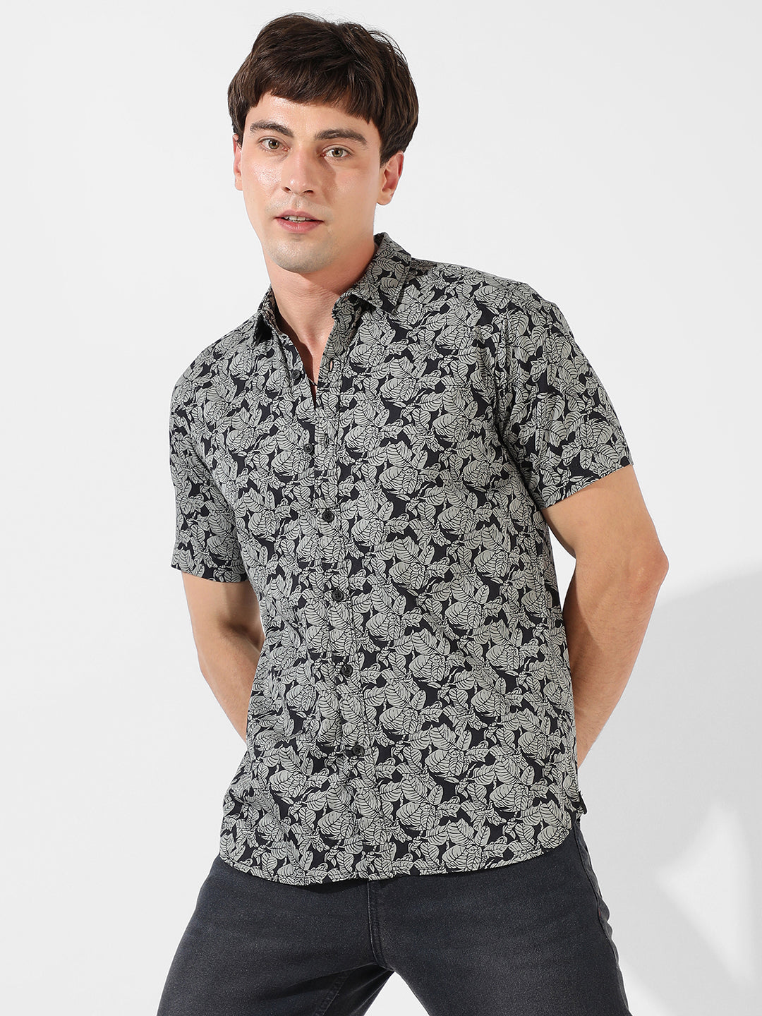 Campus Sutra Printed Casual Shirt