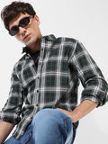 Campus Sutra Tartan Plaid Shirt