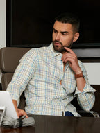 Campus Sutra Tartan Plaid Shirt