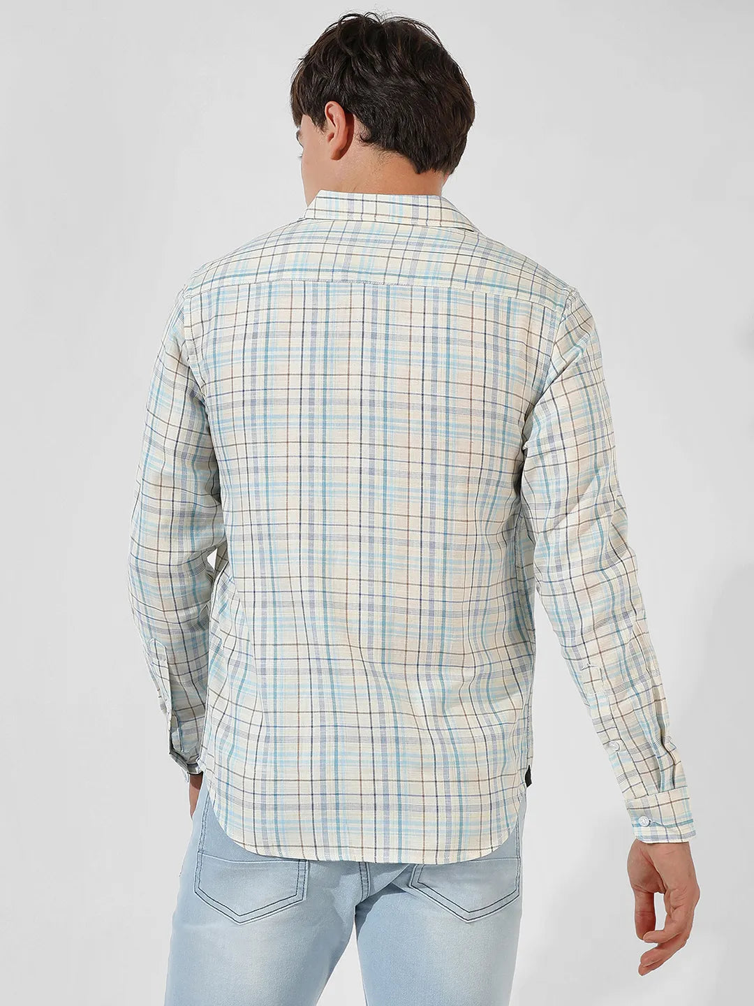 Campus Sutra Tartan Plaid Shirt