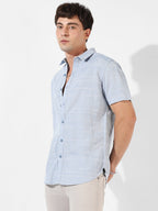 Campus Sutra Textured Casual Shirt