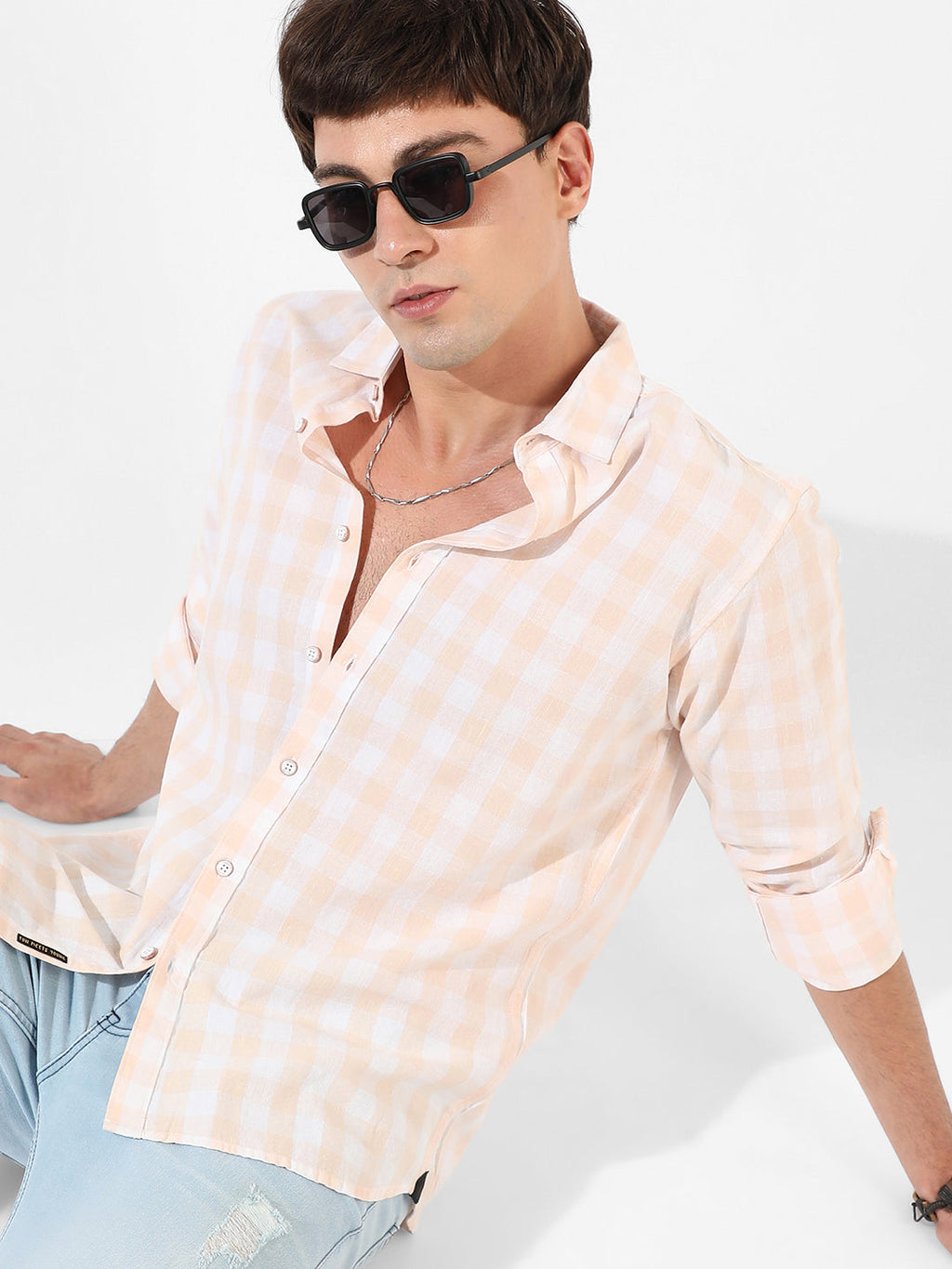 Campus Sutra Checkered Casual Shirt