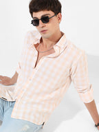 Campus Sutra Checkered Casual Shirt