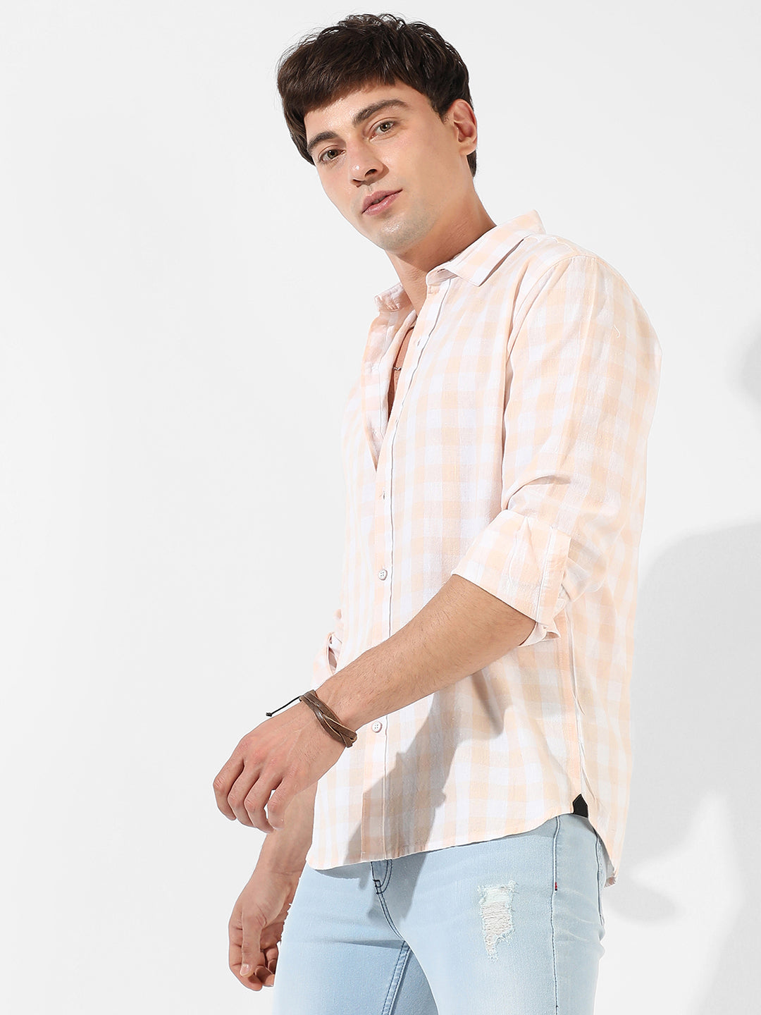 Campus Sutra Checkered Casual Shirt