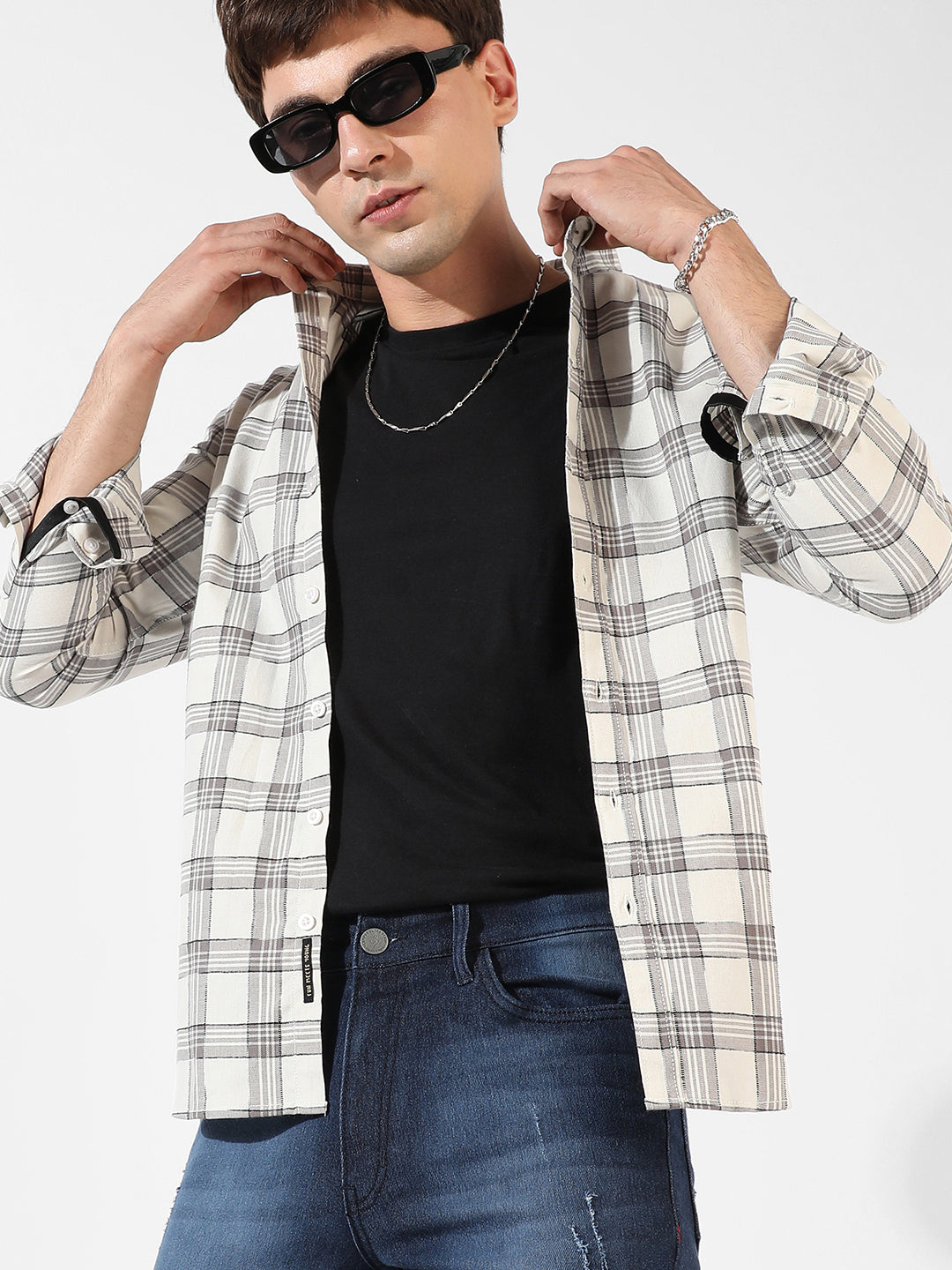 Campus Sutra Checkered Casual Shirt