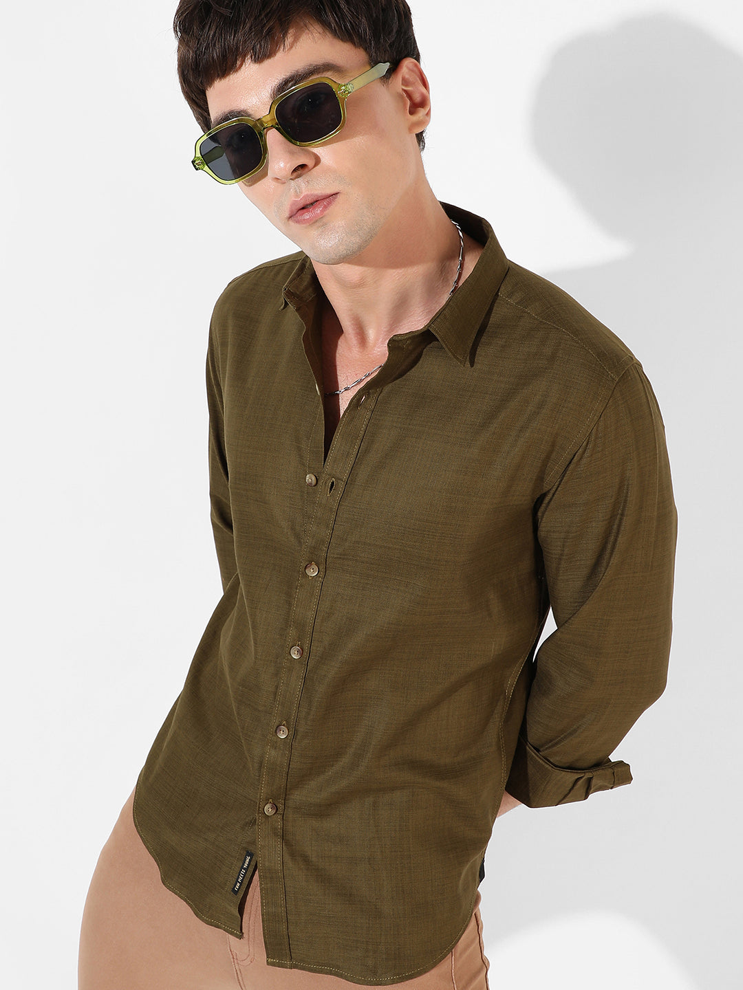Campus Sutra Classic Button- Up Shirt