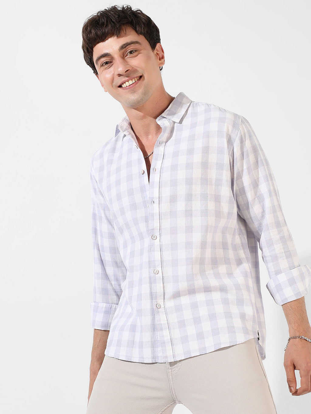 Campus Sutra Checkered Casual Shirt