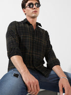Campus Sutra Checkered Casual Shirt