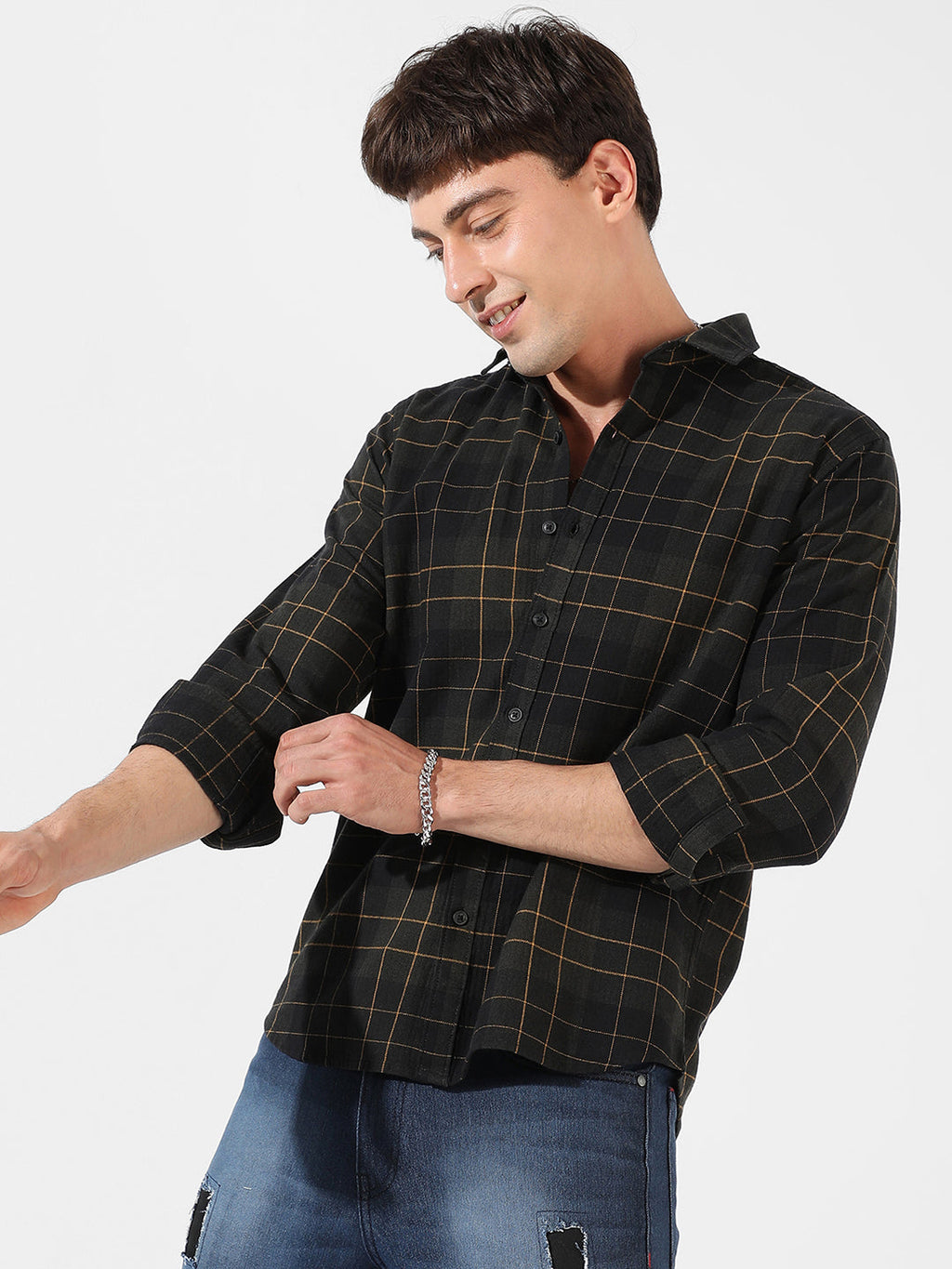 Campus Sutra Checkered Casual Shirt